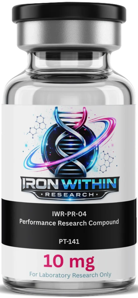 PT-141 (Bremelanotide) 10mg Melanocortin Receptor Research Peptide bottle