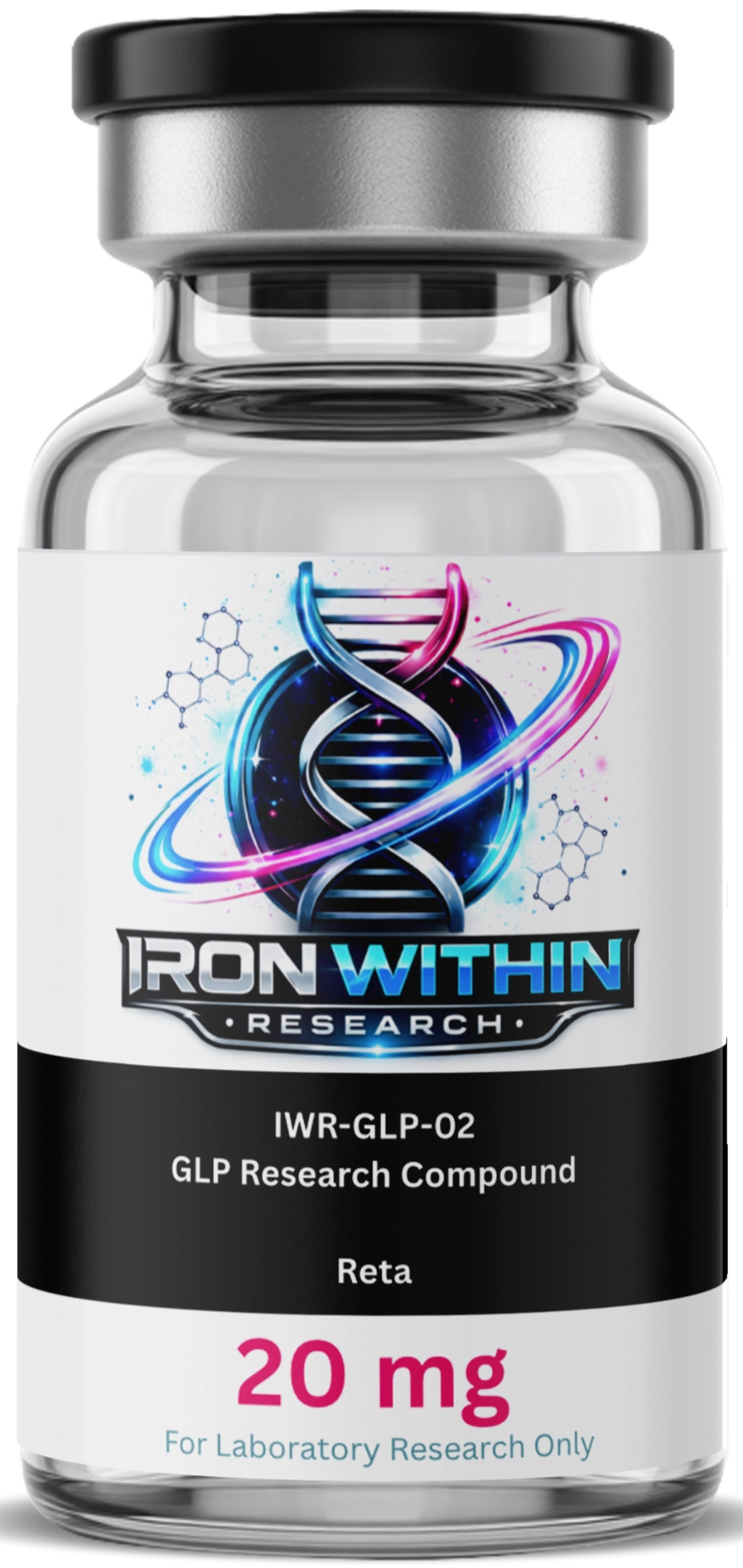 Retatrutide 20mg Triple Agonist GLP-1/GIP/Glucagon Research Peptide bottle