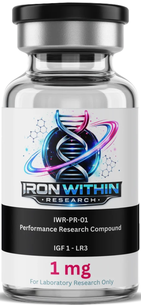 IGF-1 LR3 1mg Research Peptide bottle